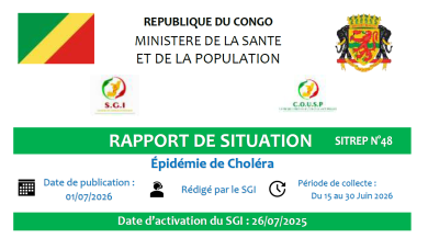 Epidémie de choléra : rapport de situation N°48